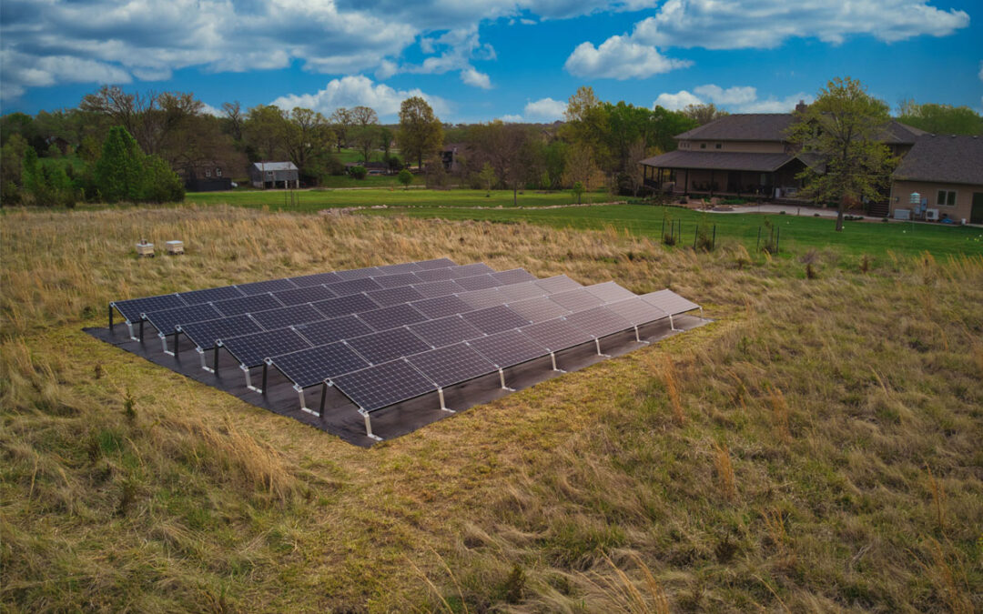 14.388 kW Residential Ground Mount Solar Installation in Shawnee, Kansas